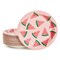 80 Pack Pink Watermelon Paper Plates for Summer Baby Shower, 1st Birthday, One in a Melon Party Decorations (9 In)
